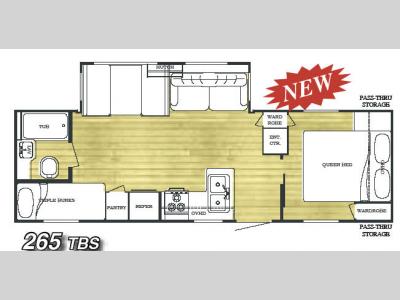 Floorplan - 2007 Gulf Stream RV Conquest 265TBS