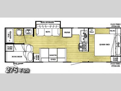 Floorplan - 2007 Gulf Stream RV Conquest 275FBS