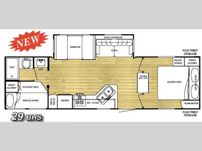 Floorplan - 2007 Gulf Stream RV Conquest 29 BHS