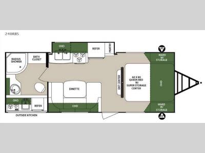 Floorplan - 2017 Forest River RV Surveyor 240RBS