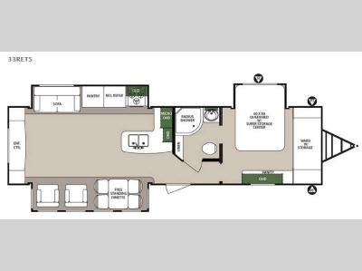 Floorplan - 2017 Forest River RV Surveyor 33RETS