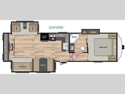 Floorplan - 2017 Keystone RV Springdale 253FWRE