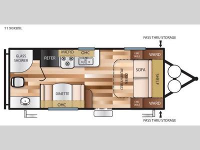 Floorplan - 2016 Forest River RV Salem Cruise Lite 190RBXL