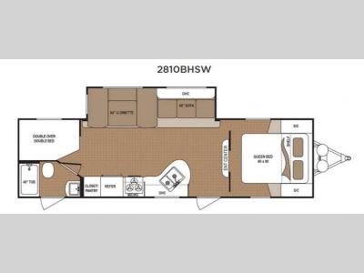 Floorplan - 2017 Dutchmen RV Aspen Trail 2810BHSW