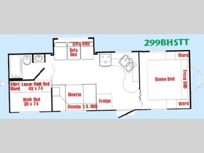 Floorplan - 2007 Pacific Coachworks Tango 299BHS