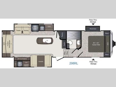 Floorplan - 2017 Keystone RV Laredo 298RL