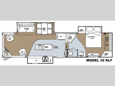 Floorplan - 2007 Gulf Stream RV Prairie Schooner 32 RLF