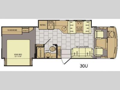 Floorplan - 2017 Fleetwood RV Flair 30U