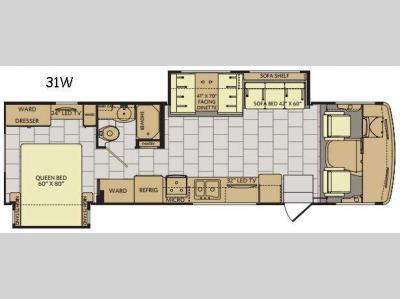 Floorplan - 2017 Fleetwood RV Flair 31W