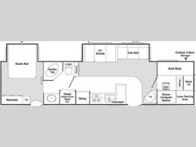 Floorplan - 2004 Keystone RV Springdale 372 BHLGL XL
