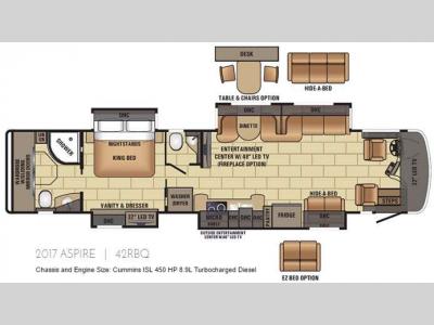 Floorplan - 2017 Entegra Coach Aspire 42RBQ