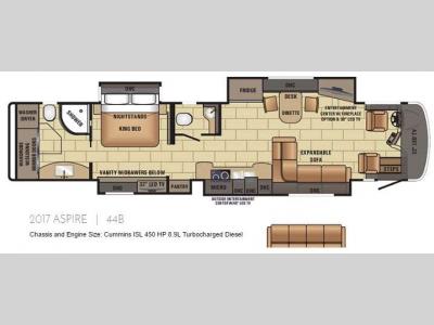 Floorplan - 2017 Entegra Coach Aspire 44B