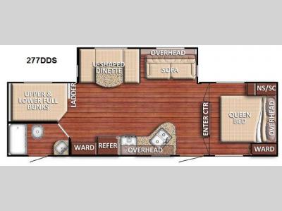 Floorplan - 2017 Gulf Stream RV Conquest 277DDS