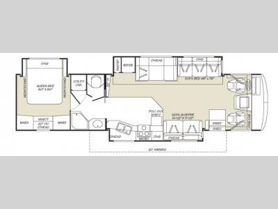 Floorplan - 2007 Fleetwood RV Bounder 38P