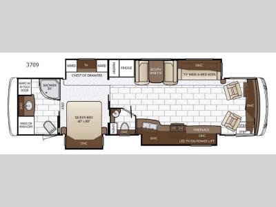 Floorplan - 2017 Newmar Ventana 3709