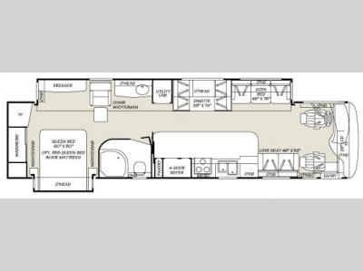 Floorplan - 2007 Fleetwood RV Expedition 38V