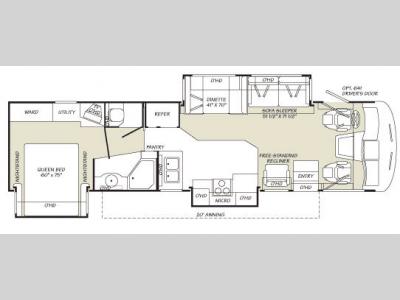 Floorplan - 2007 Fleetwood RV Southwind 35A