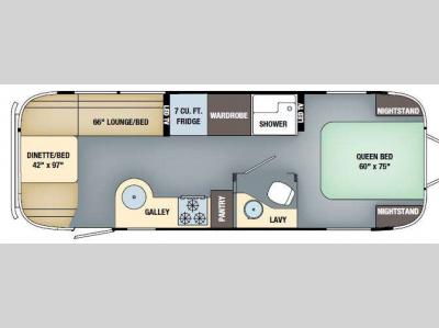 Floorplan - 2017 Airstream RV International Serenity 27FB