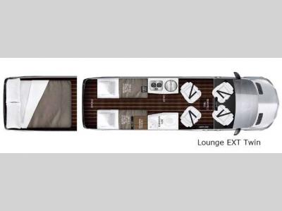 Floorplan - 2017 Airstream RV Interstate Lounge EXT Lounge EXT Twin