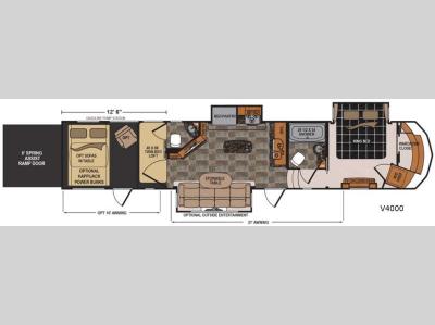 Floorplan - 2017 Dutchmen RV Voltage V4000