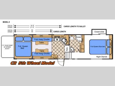 Floorplan - 2008 Warrior Mfg Weekend Warrior Wide Body CR3705