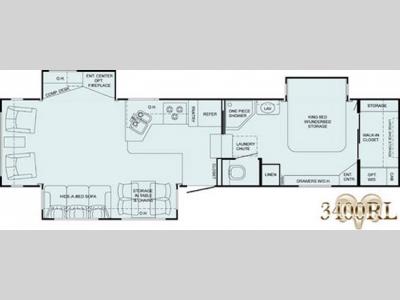 Floorplan - 2008 Heartland Bighorn 3400RL