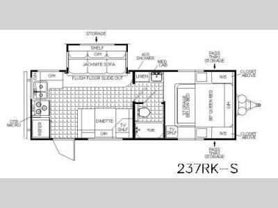 Floorplan - 2005 Pilgrim 237 RKS