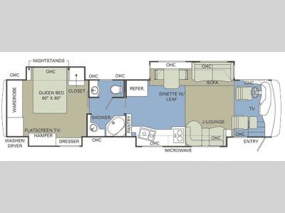 Floorplan - 2007 Holiday Rambler Imperial 42PBQ