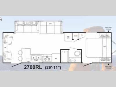 Floorplan - 2007 Heartland Trail Runner 2700RL