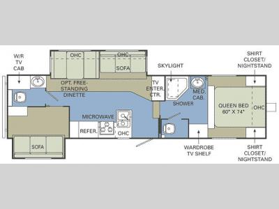 Floorplan - 2007 Holiday Rambler Savoy SL 31 BHD