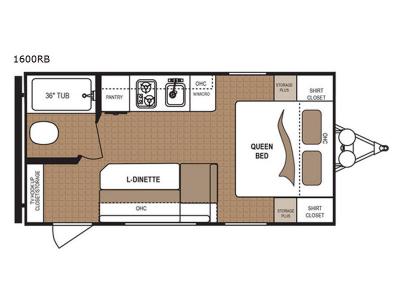 Floorplan - 2017 Dutchmen RV Aspen Trail 1600RB