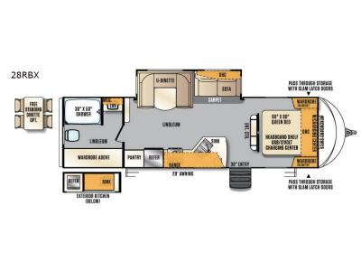 Floorplan - 2017 Forest River RV Wildcat Maxx 28RBX