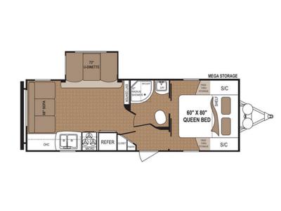 Floorplan - 2017 Dutchmen RV Aspen Trail 2460RLS