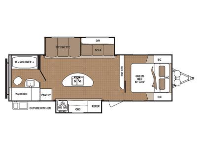 Floorplan - 2017 Dutchmen RV Aspen Trail 2730RBS