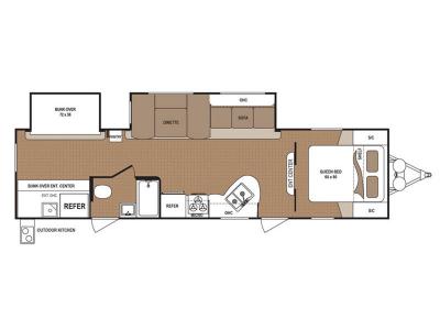 Floorplan - 2017 Dutchmen RV Aspen Trail 3010BHDS