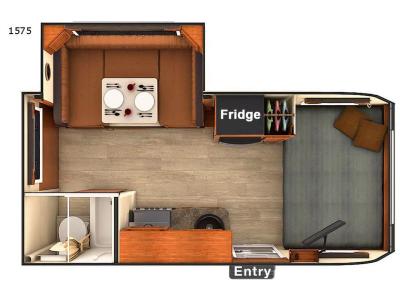 Floorplan - 2017 Lance Travel Trailers 1575