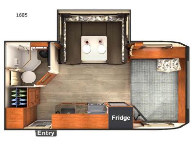 Floorplan - 2017 Lance Travel Trailers 1685