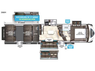 Floorplan - 2017 Grand Design Momentum M-Class 398M