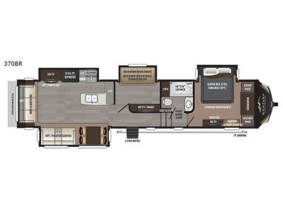 Floorplan - 2017 Keystone RV Montana High Country 370BR