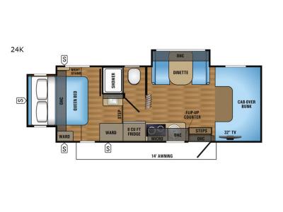 Floorplan - 2017 Jayco Melbourne 24K