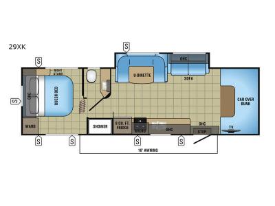 Floorplan - 2017 Jayco Redhawk 29XK