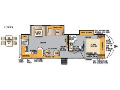 Floorplan - 2017 Forest River RV Wildcat Maxx 28RKX