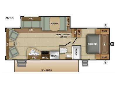 Floorplan - 2017 Starcraft Launch Ultra Lite 26RLS