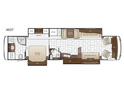 Floorplan - 2017 Newmar Ventana 4037