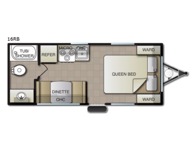 Floorplan - 2017 Pacific Coachworks Tango Mini 16RB