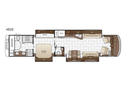 Floorplan - 2017 Newmar London Aire 4533