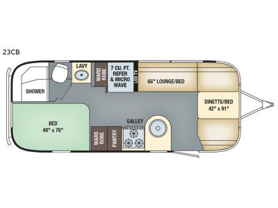 Floorplan - 2017 Airstream RV International Signature 23D