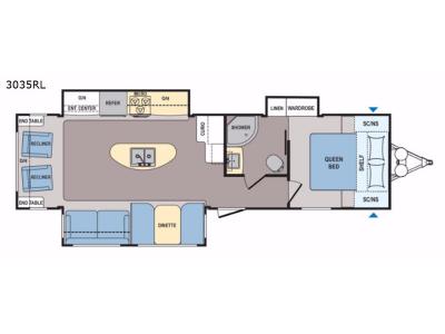Floorplan - 2017 Dutchmen RV Coleman Light 3035RL
