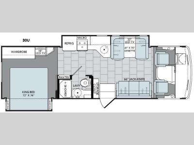 Floorplan - 2017 Holiday Rambler Admiral XE 30U