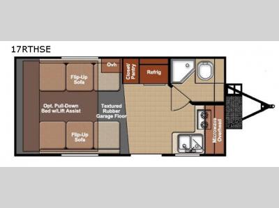 Floorplan - 2017 Gulf Stream RV Track n Trail Sidetrack Edition 17RTH SE